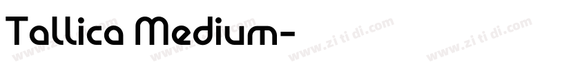 Tallica Medium字体转换